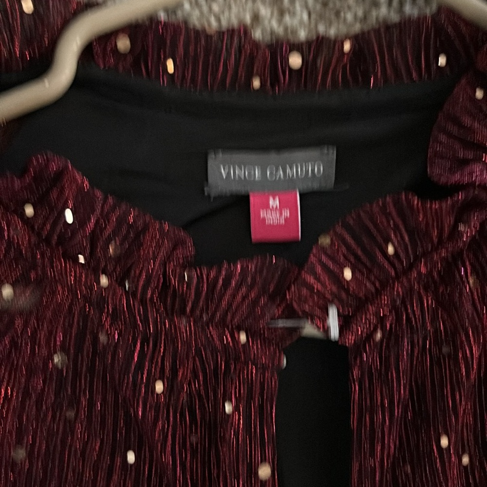 Burgundy Vince Camuto Dress size M - Picture 2 of 2
